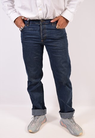 VINTAGE DOLCE & GABBANA JEANS STRAIGHT NAVY BLUE
