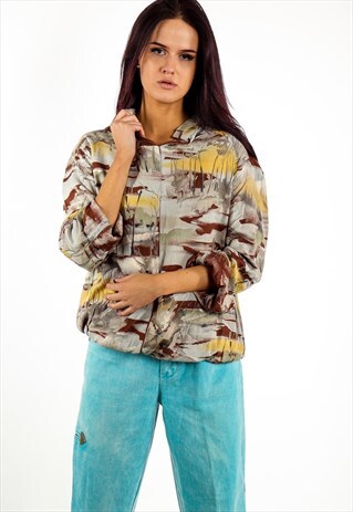 VINTAGE PATTERNED BLOUSE ACBL82