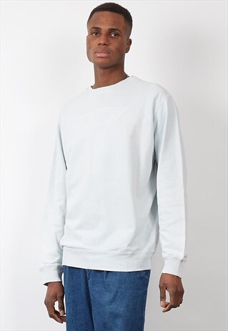 VINTAGE 90'S DIESEL PALEST BLUE SWEATSHIRT