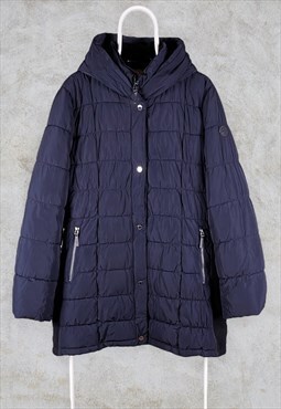Vintage Calvin Klein Puffer Jacket Navy Blue Women's XL