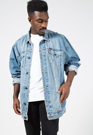VINTAGE 80S POLO RALPH LAUREN DENIM JACKET / S1175