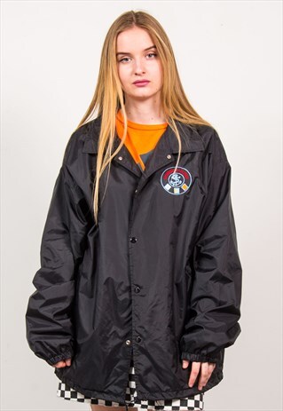 VINTAGE 90'S BLACK COACH JACKET