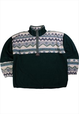 Vintage 90's First Challenger Fleece Quarter Zip Aztec