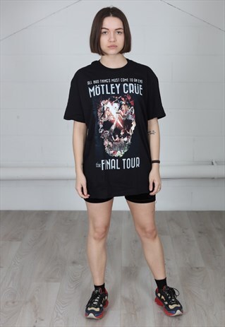 OFFICIAL MOTLEY CREW ADMAT SKULL FINAL TOUR UNISEX T-SHIRT