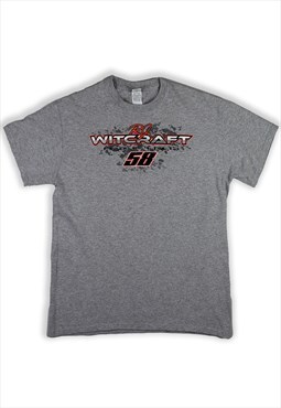 Vintage Grey Witchcraft Racing T-Shirt Womens