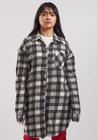 VINTAGE FLANNEL SHIRT DRESS