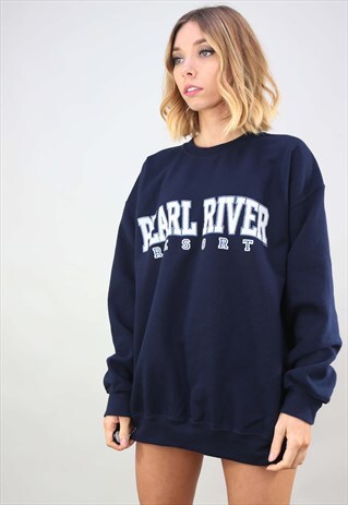 VINTAGE RETRO OVERSIZED PEARL RIVER SWEATSHIRT