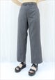 90s Vintage Grey Striped Trousers (Size XXL)