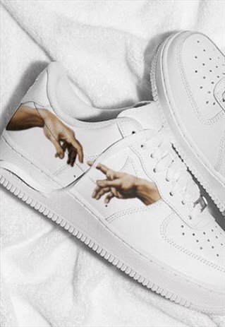 CREATION OF ADAM CUSTOM AIR FORCE 1 -LARGER SIZES