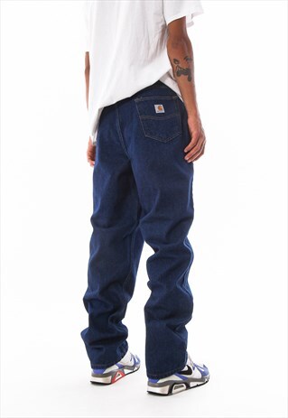 VINTAGE CARHARTT DENIM PANTS TROUSERS 90S BLUE