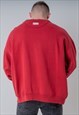 VINTAGE USA SOUTHERN UNI GRAPHIC SWEATSHIRT IN RED XL