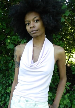 BABY PINK HALTER TOP