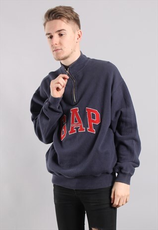 VINTAGE GAP 1/4 ZIP SWEATSHIRT