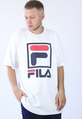 VINTAGE MENS FILA BIG LOGO T-SHIRT