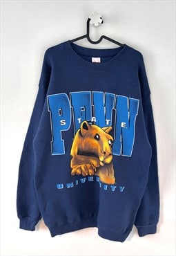 Vintage penn state university navy blue sweatshirt XL 