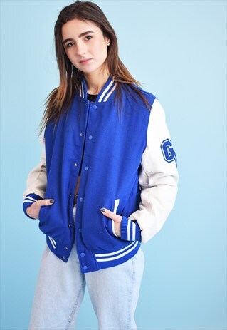 COOL 90'S RETRO OVERSIZED OLD SCHOOL BASEBALL JACKET