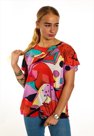 VINTAGE PATTERNED T-SHIRT T298