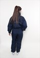 VINTAGE WOMEN'S SKI JUMPSUIT - RETRO BLUE SNOW SUIT