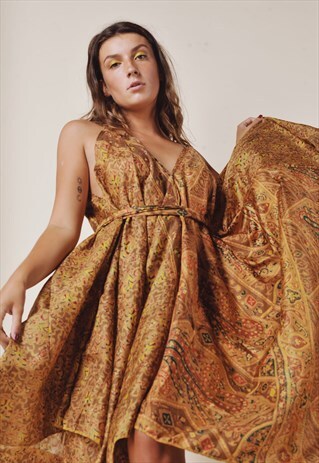 VALENTINA INDIAN SILK DRESS