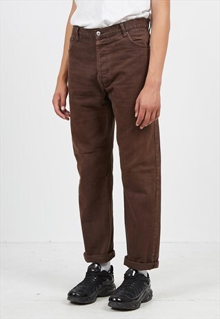 VINTAGE BROWN LEVI'S 501 FIT DENIM JEANS