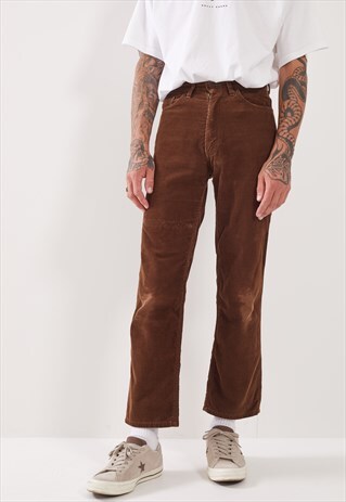 VINTAGE LEVI'S FLARED LEG CORDUROY TROUSERS