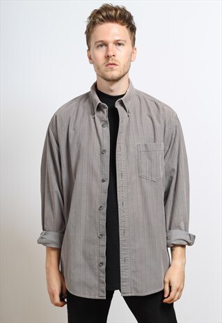 VINTAGE CORDUROY SHIRT GREY