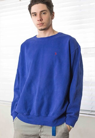 VINTAGE POLO RALPH LAUREN SWEATSHIRT JUMPER LOGO 90S XL 19