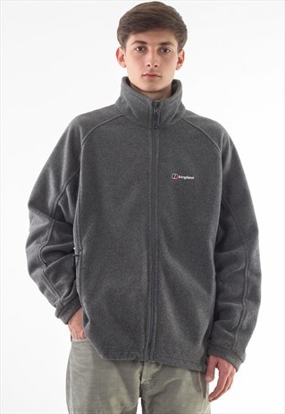 VINTAGE BERGHAUS FULL ZIP JACKET 90S GREY