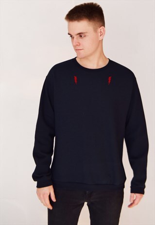 NAVY BOLT (RED) SWEATSHIRT
