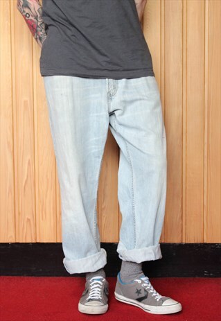 VINTAGE BLUE LEVI'S 559 PAINT JEANS