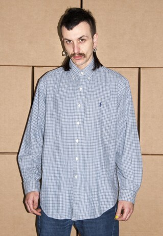 VINTAGE POLO RALPH LAUREN CHECK SHIRT
