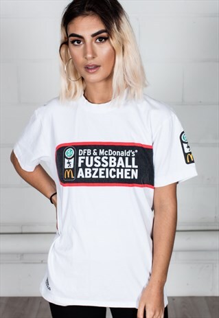 VINTAGE ADIDAS DFB MCDONALDS FUSSBALL UNISEX T-SHIRT