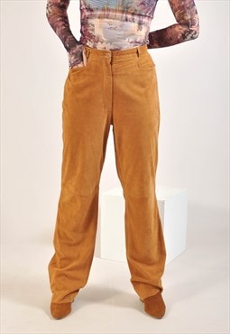 Vintage 00s suede leather trousers