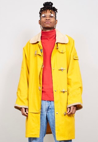 VINTAGE AMERICANINO YELLOW DUFFLE COAT