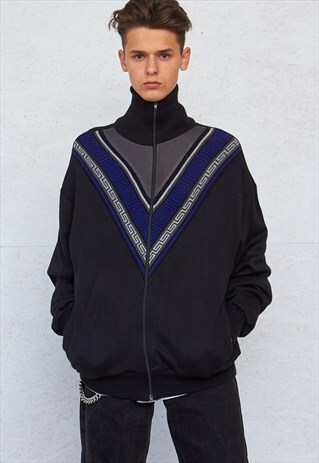 VINTAGE BLACK TRACK JACKET