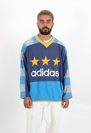VINTAGE ADIDAS SWEATSHIRT BLUE