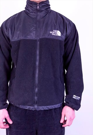 VINTAGE THE NORTH FACE WINDSTOPPER FLEECE JACKET IN BLACK L