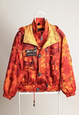 Mizuno Vintage Snowboarding Sports Hoodie Abstract Jacket  
