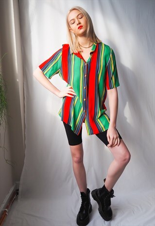 VINTAGE REVIVAL 1980'S STRIPE SHIRT
