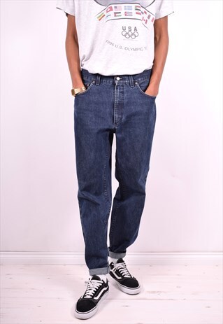 JOOP MENS VINTAGE JEANS W36 L34 BLUE 90'S