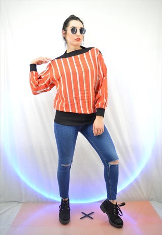 MULTICOLOUR VINTAGE STRIPED BLOUSE