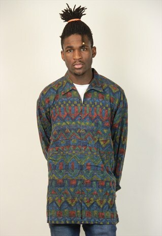 PATTERNED FLANNEL SHIRT
