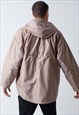 Vintage Adidas Embroidered Beige Coat