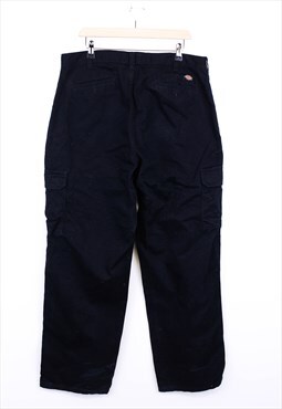 Vintage Dickies Workwear Chinos Black With Logo And Pockets 