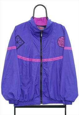 Vintage 90s Segrets Purple Windbreaker Jacket Womens