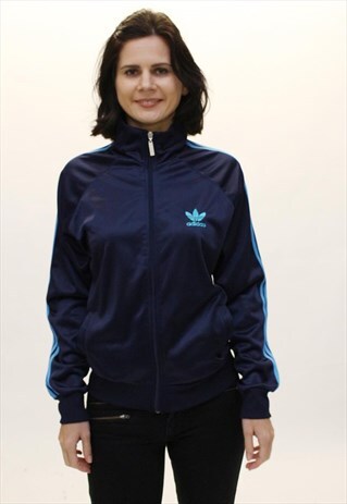 VINTAGE ADIDAS NAVY TRACK JACKET-T23