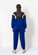 VINTAGE 90S TRACKSUIT IN BLUE - YELLOW ATHLETIC SET