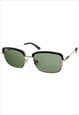Polarized Sunglasses in Black frame with Green lens