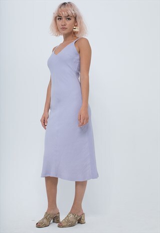 LAVENDER MIDI SUMMER COTTON DRESS