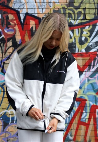 OFF WHITE TOMMY HILFIGER FLEECE JACKET